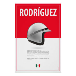 Pedro Rodriguez Helmet ポスター