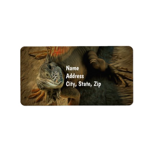 Pedro the Iguana 0768住所 ラベル (正面)