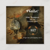 Pedro the Iguana 0768通話カード スクエア名刺 (正面)