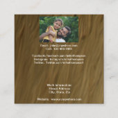 Pedro the Iguana 0768通話カード スクエア名刺 (裏面)