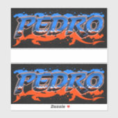 Pedro Vorname Name Graffiti Aufkleber Sticker シール (シート)
