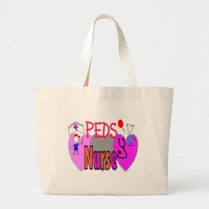 PEDSのナースの愛らしいギフト ラージトートバッグ