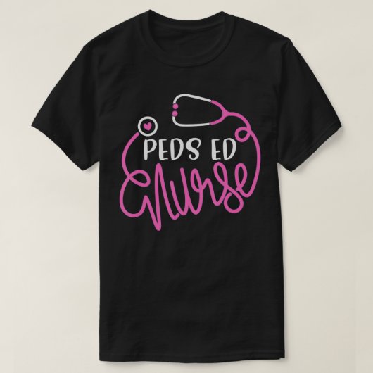 Peds ED Nurse  RN ER Pediatric Emergency Nursing D Tシャツ (デザイン正面)