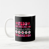 Peds Nurse Valentine Pediatric Nursing Valentines  コーヒーマグカップ (左)