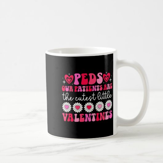 Peds Nurse Valentine Pediatric Nursing Valentines  コーヒーマグカップ (右)