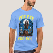 Pee Pee Poo Poo Cursed Gen Z Meme Funny Skeleton W Tシャツ (正面)