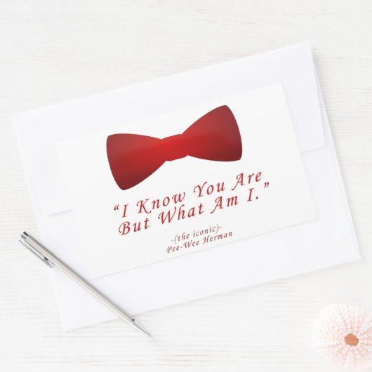 pee wee herman 長方形シール (封筒)