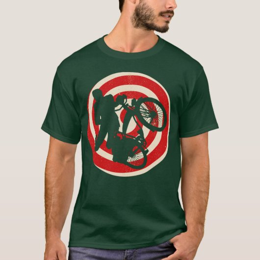 Pee Wee Herman On His Bike レトロ Tシャツ (正面)