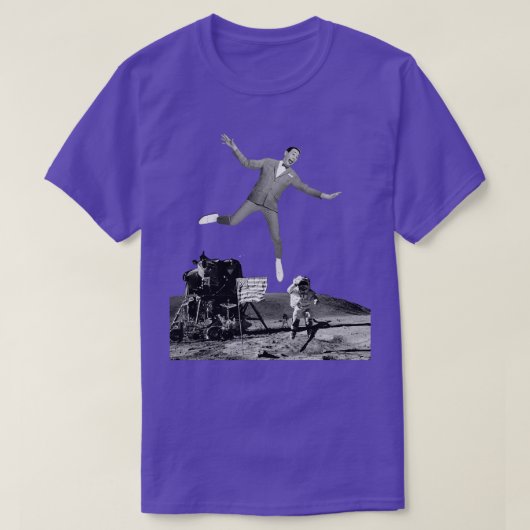 Pee Wee Herman On the Moon T Shirt Tシャツ (デザイン正面)