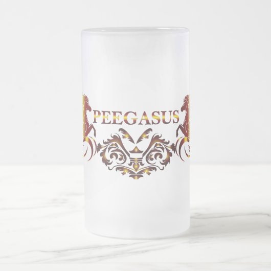 Peegasus Beer Glass フロストグラスビールジョッキ (中央)