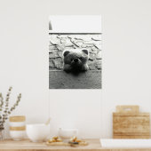 Peek-a-Booテディ ポスター (キッチン)