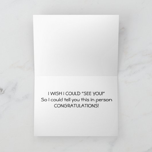 PEEK-A-BOO & *おめでとうございます。 カード (内部)