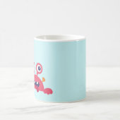 Peek-a-Boo - Cute Crab コーヒーマグカップ (中央)