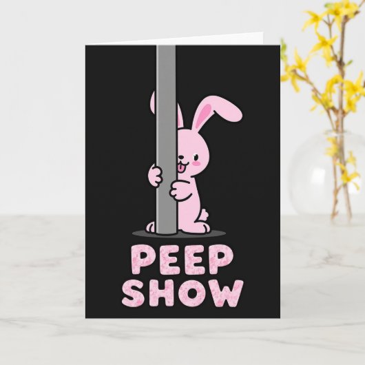 Peek A Boo Funny Friend Card カード (黄色い花)