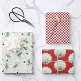 Peek-a-boo Grasshopper 1st誕生日ピクニックパーティー ラッピングペーパーシート