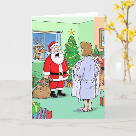 Peek-a-Boo Sleigh カード (黄色い花)