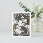 Peek, Frean, & Co. BiscuitsとCakes Vintage Ad ポストカード (スタンド正面)