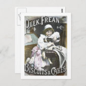 Peek, Frean, & Co. BiscuitsとCakes Vintage Ad ポストカード (正面/裏面)