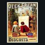 Peek Frean Cos. Biscuits London Vintage Ad ポスター<br><div class="desc">Vintage food and beverage labels and advertising from around the world on a variety of apparel and gift item. Great gift idea for collectors! Check out our other products with this design. Tote bags, tees and mugs are available in many styles and colors. Text shown on customizable items is an...</div>
