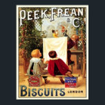 Peek Frean Cos. Biscuits London Vintage Ad ポスター<br><div class="desc">Vintage food and beverage labels and advertising from around the world on a variety of apparel and gift item. Great gift idea for collectors! Check out our other products with this design. Tote bags, tees and mugs are available in many styles and colors. Text shown on customizable items is an...</div>
