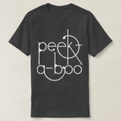 PeekABooスタイル動揺してタイポグラフィリストデザイン Tシャツ (デザイン正面)