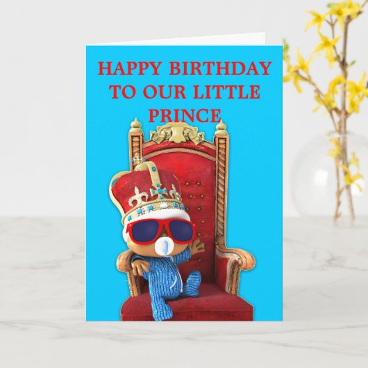 Peekaboo王子 カード (黄色い花)