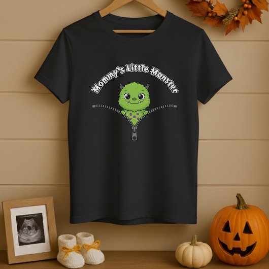 Peekaboo Baby Monster Maternity Halloween Tシャツ