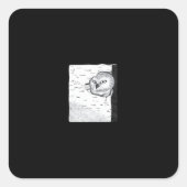 Peekaboo Cute Basic スクエアシール (正面)