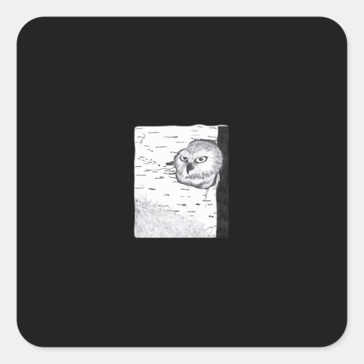 Peekaboo Cute Basic スクエアシール (正面)