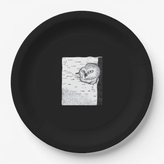 Peekaboo Cute Basic ペーパープレート (正面)