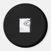 Peekaboo Cute Basic マグネット (正面)