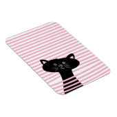 Peekaboo! Cute Black Cat Photo Magnet マグネット (右側)