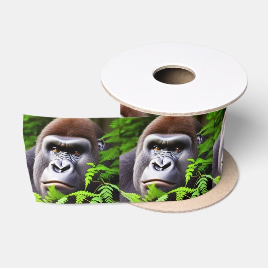 Peekaboo Gorillaサテンリボン サテンリボン (リール)