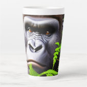 Peekaboo Gorilla、ラテコーヒーマグ カフェラテマグ (正面)