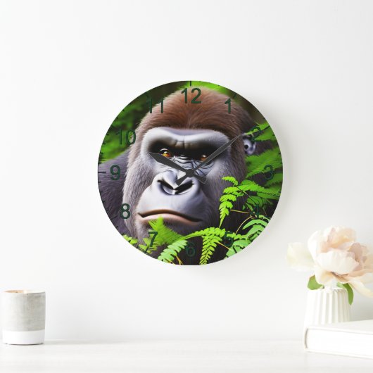 Peekaboo Gorilla、壁時計 ラージ壁時計 (ホーム)