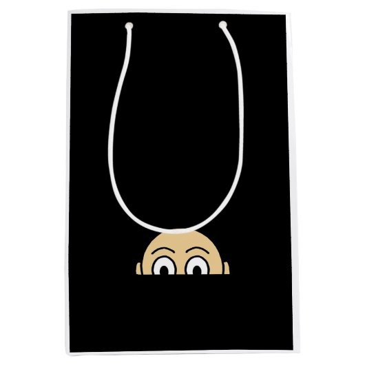 Peekaboo Graphic Basic引用文 ミディアムペーパーバッグ (正面)