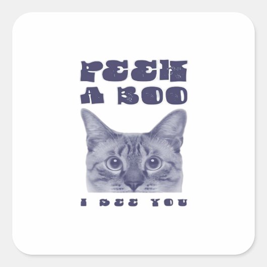 Peekaboo - Sloth Halloween Surprise スクエアシール (正面)