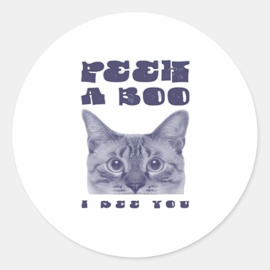 Peekaboo - Sloth Halloween Surprise ラウンドシール (正面)
