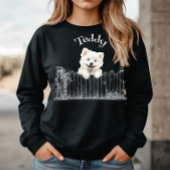 Peeking Dog Customisable スウェットシャツ