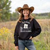 Peeking Dog Customisable スウェットシャツ