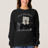 Peeking Dog Customisable スウェットシャツ (正面)