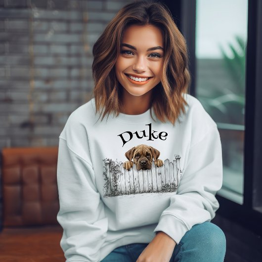 Peeking Dog Customisable Tシャツ