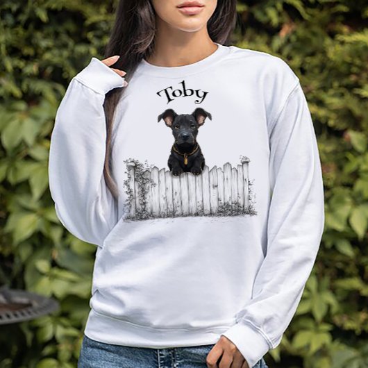 Peeking Dog Customisable Tシャツ