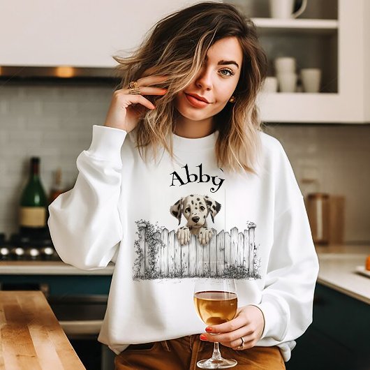 Peeking Dog Customisable Tシャツ