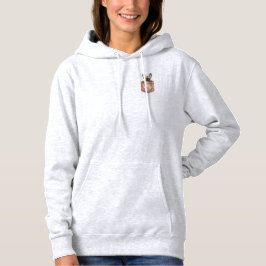 Peeking French Bulldog Puppy Pocket Hoodie パーカ
