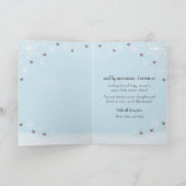 Peeking Snowman Thinking of You Winter Hugs カード (内部)