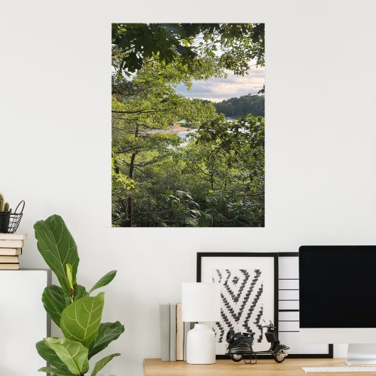 Peeking through the Trees Poster ポスター (ホームオフィス)