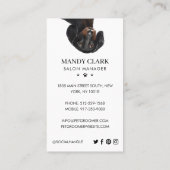 Peeking Watercolor Dogs Pet Care Grooming & Salon  名刺 (裏面)