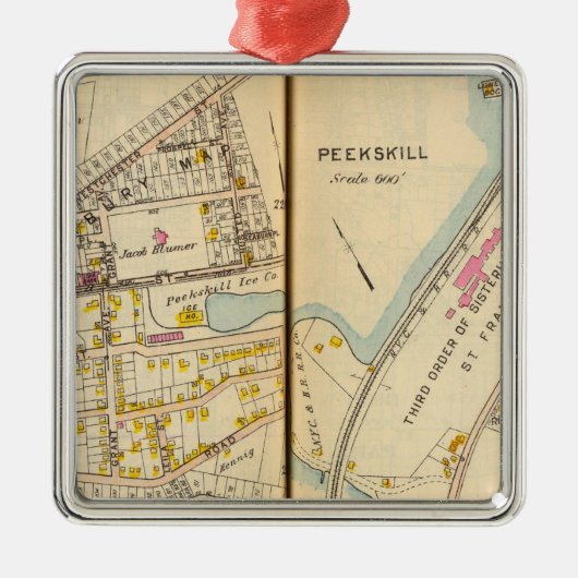 Peekskill、ニューヨーク メタルオーナメント (正面)