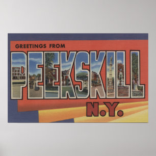 Peekskill、ニューヨーク-大きい手紙場面 ポスター